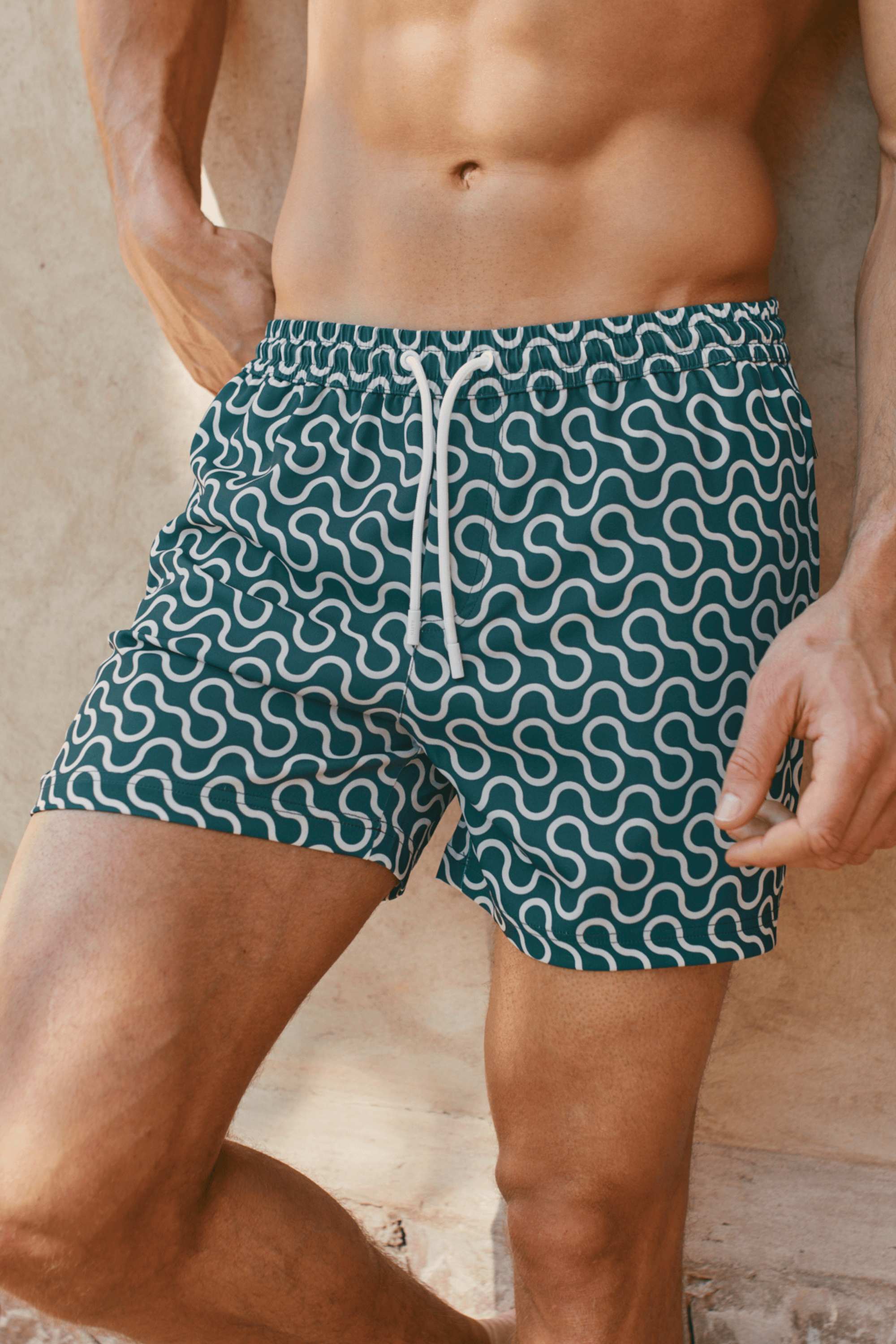 Brezza Wave Swim Short - Green