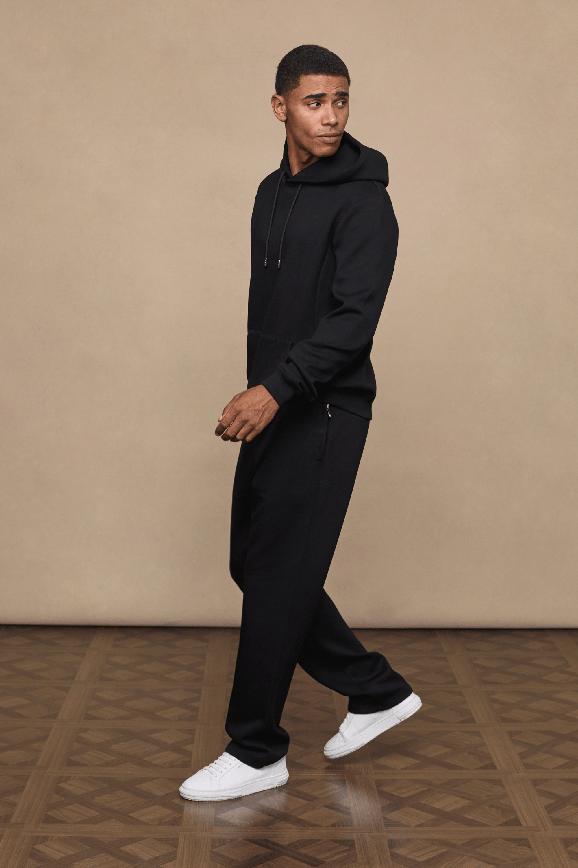 Luxe Straight Leg Jogger - Black