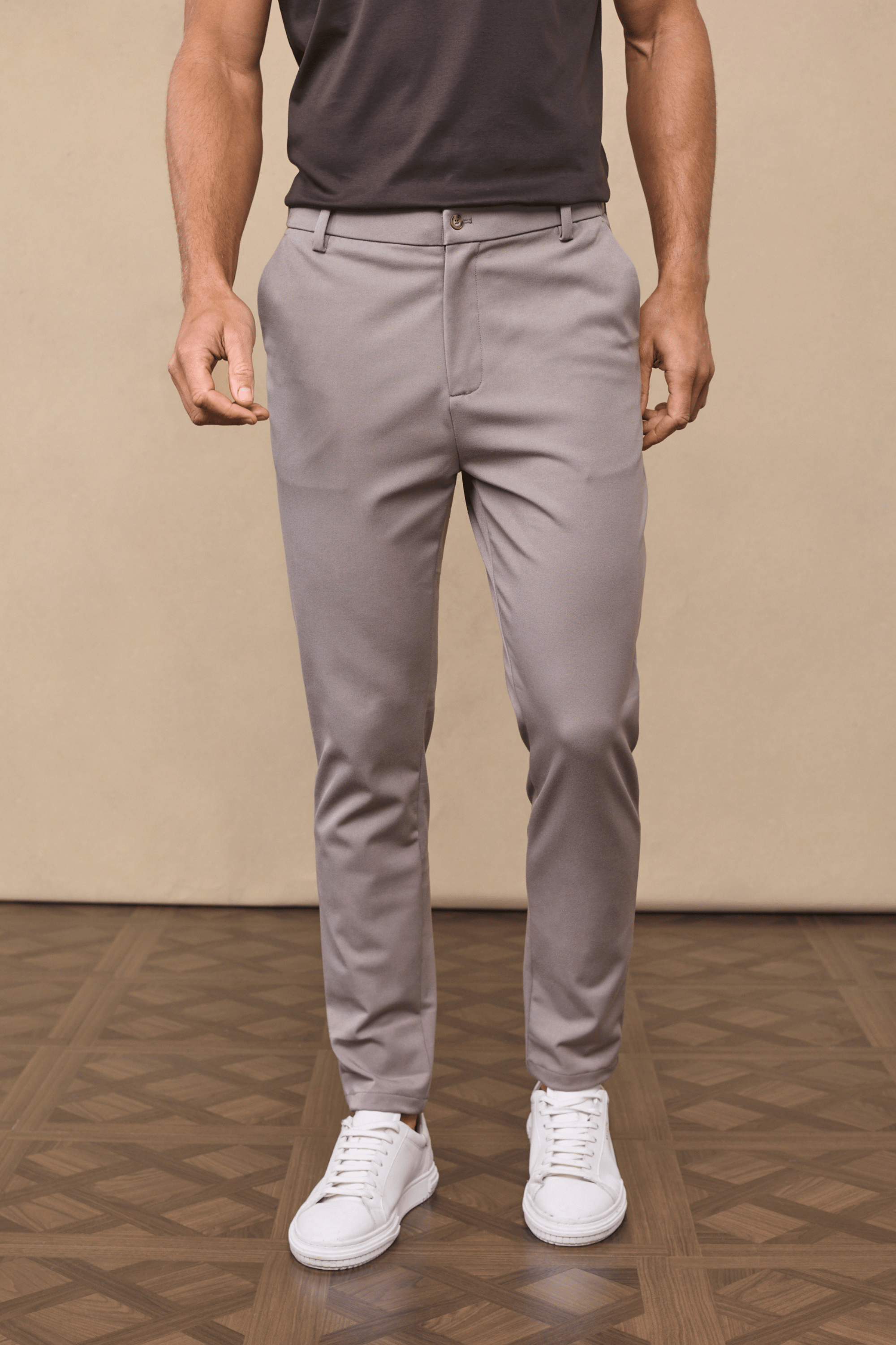 Hugo Everyday Tapered Trouser - Warm Grey