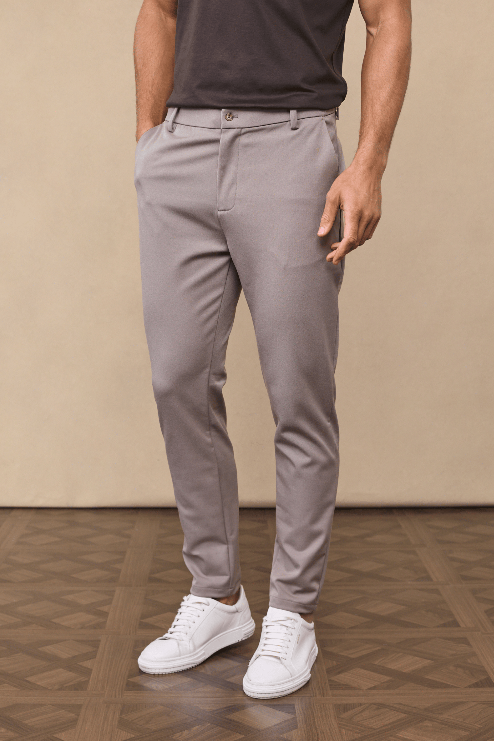 Hugo Everyday Tapered Trouser - Warm Grey