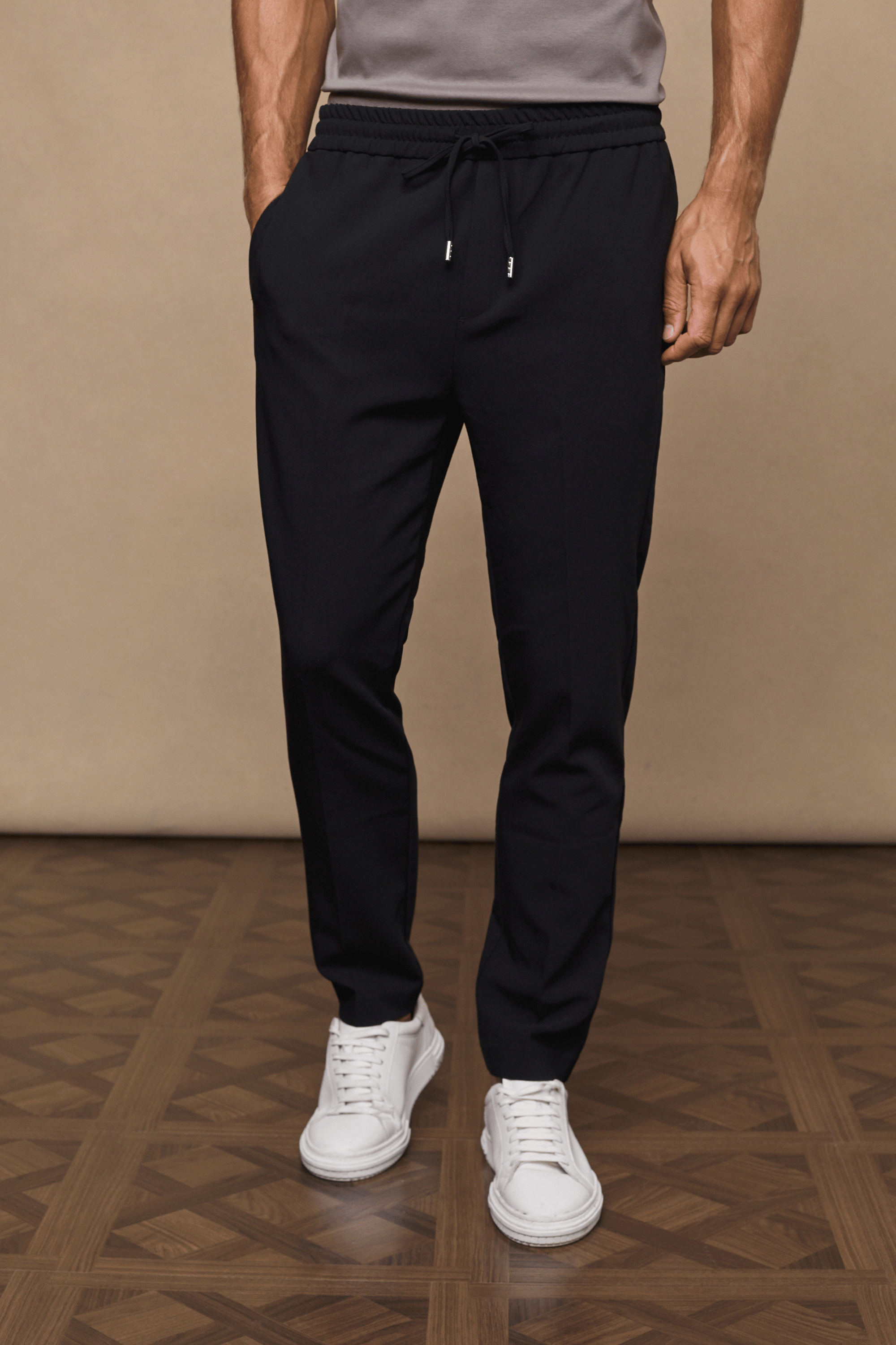 Emilio Everyday Tapered Trouser - Black