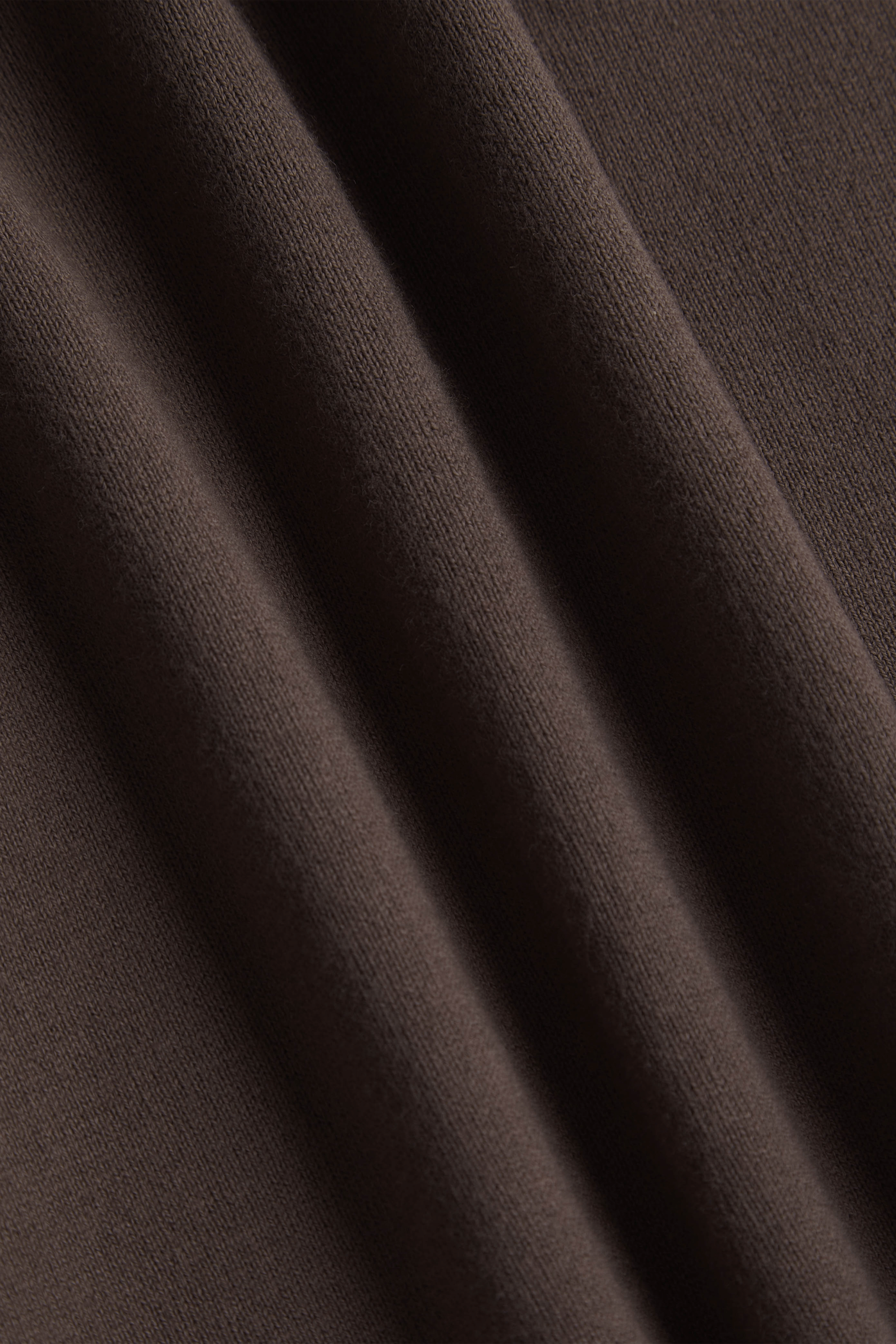 Privia Knitted Open Neck Polo - Mocha