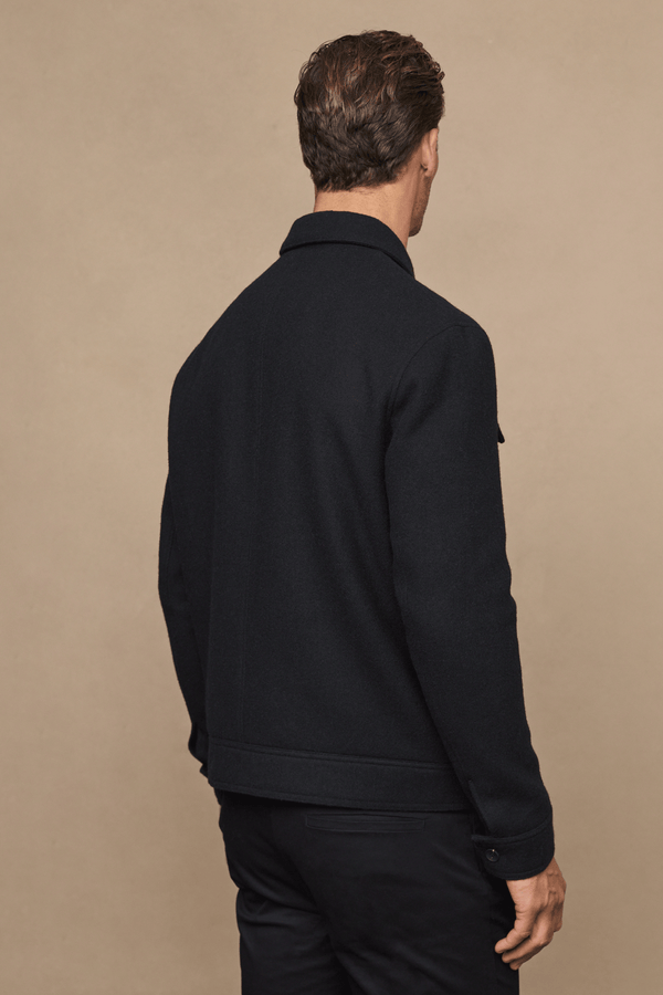 Fabian Zip Through Jacket - Black