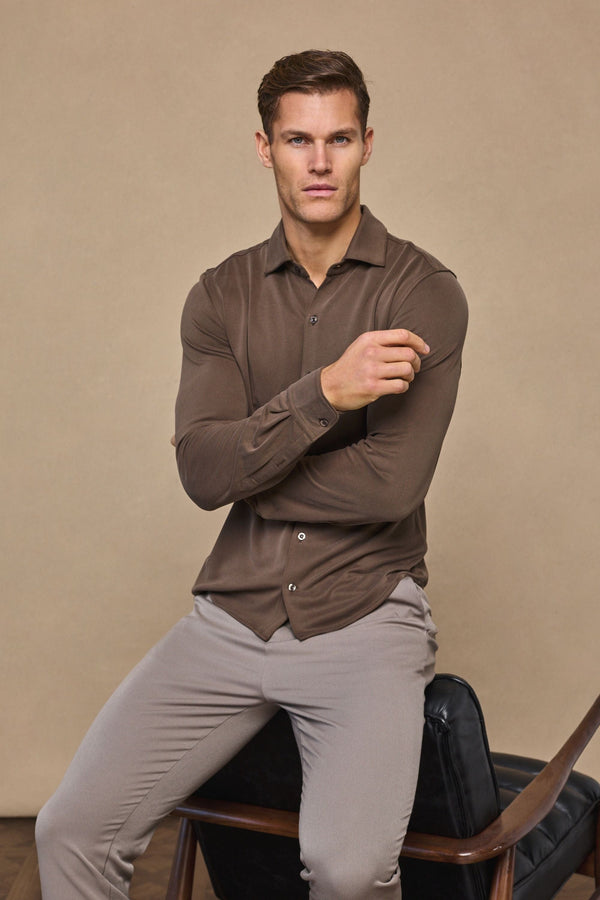 Pique Shirt - Burnt Olive