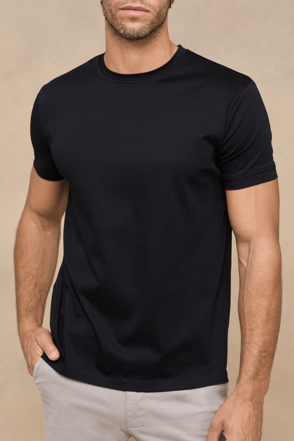 Luxe Mercerised T-Shirt - Black