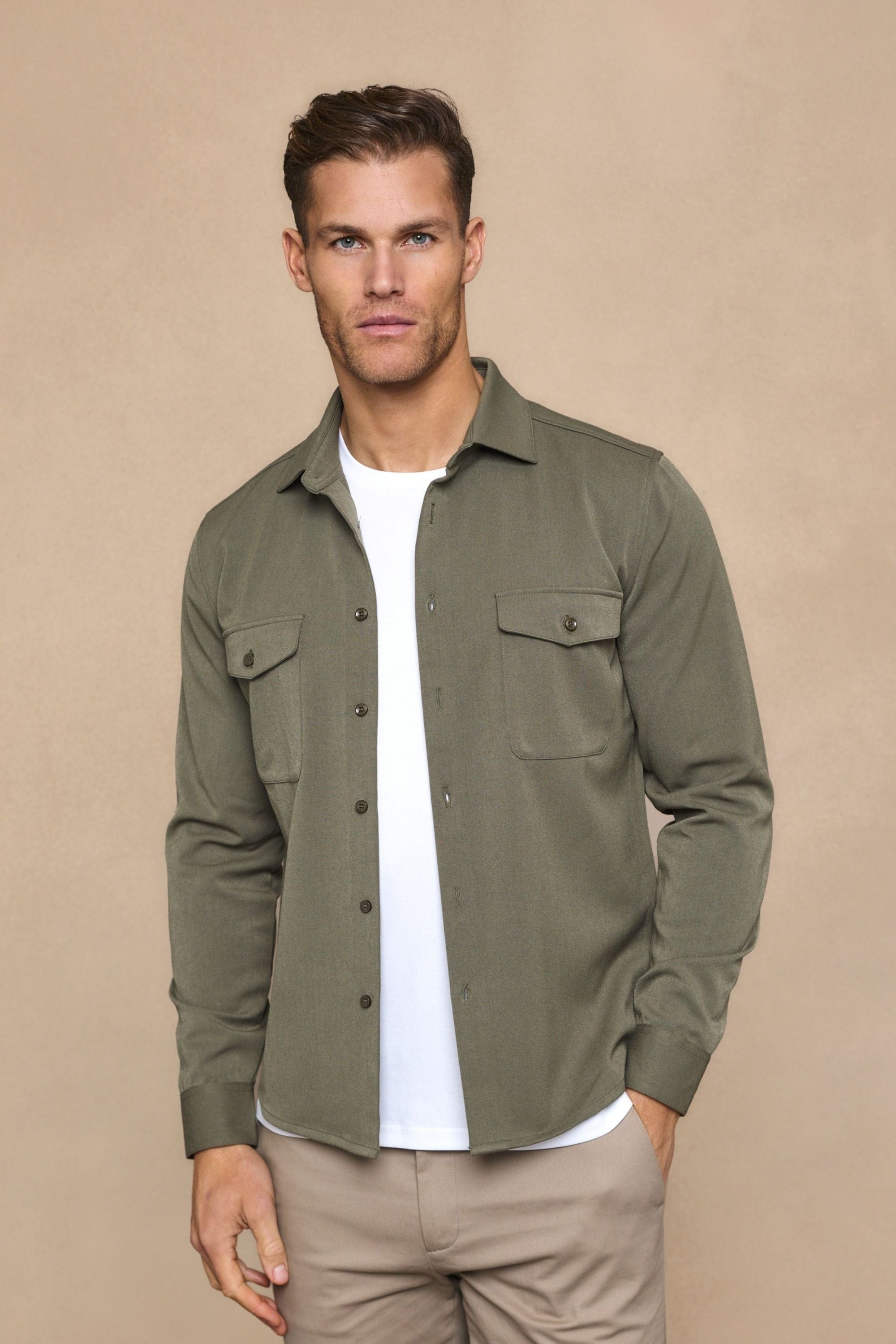 Leo Overshirt - Dark Olive