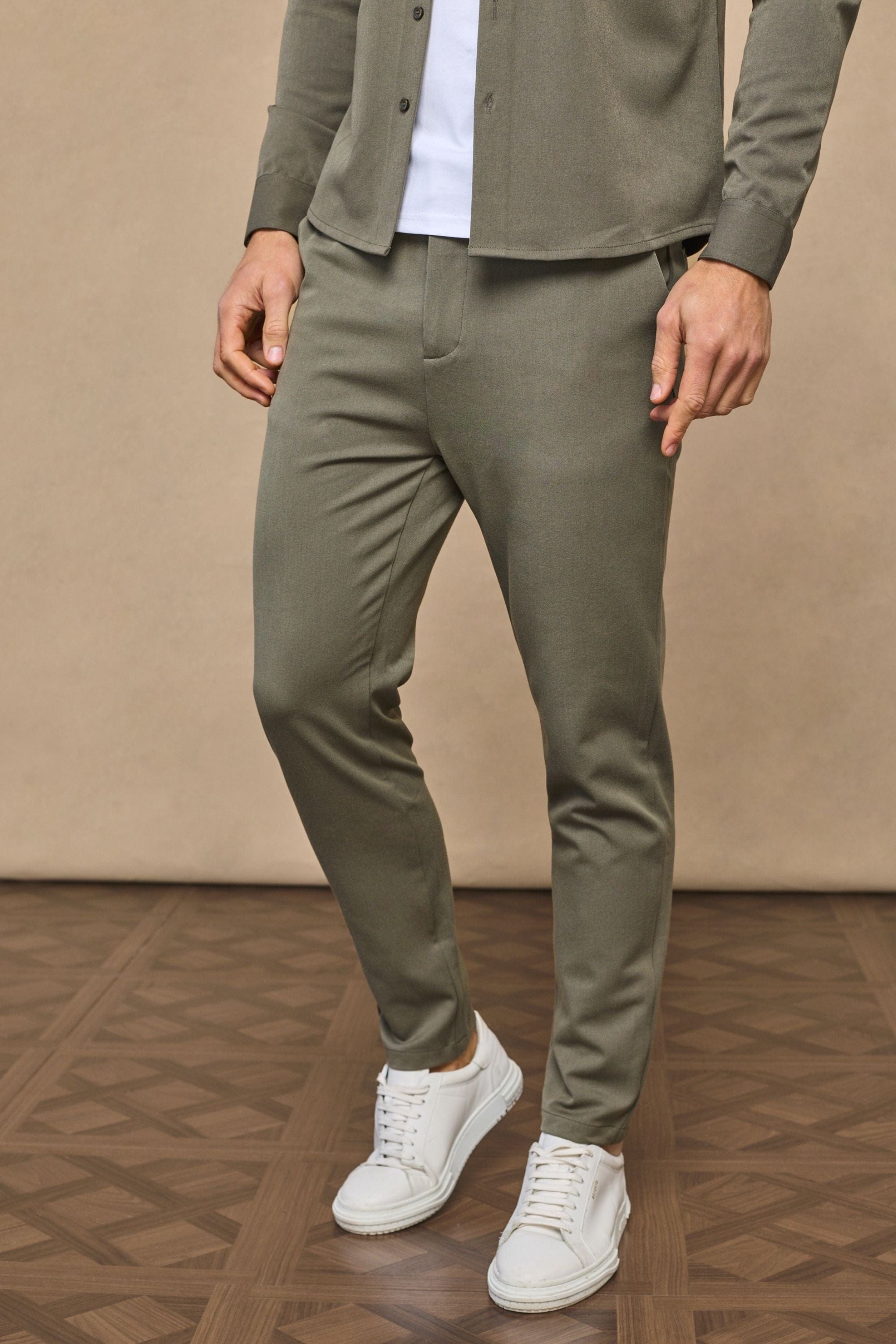 Hugo Everyday Tapered Trouser - Dark Olive
