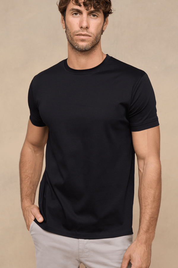 Luxe Mercerised T-Shirt - Black