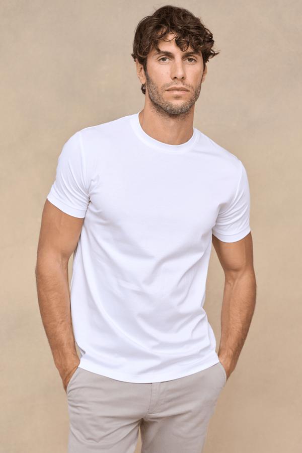 Luxe Mercerised T-Shirt - White