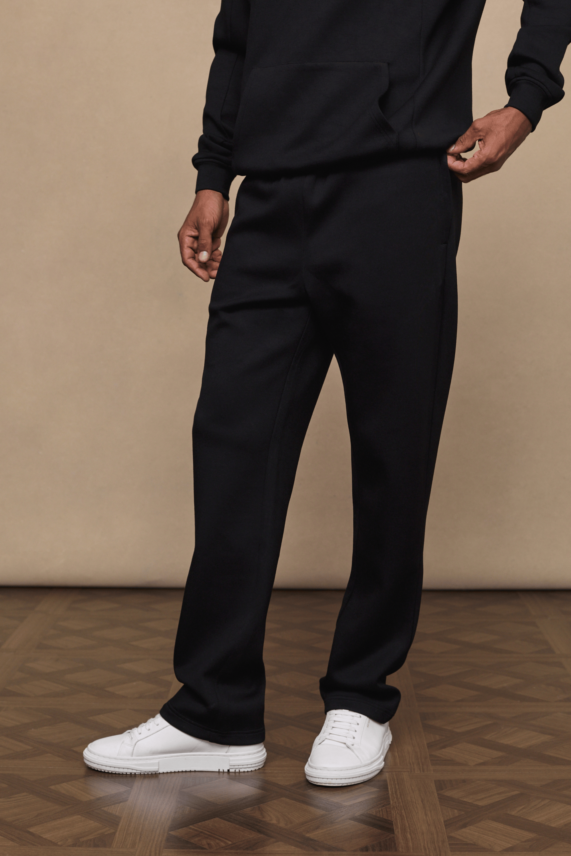 Luxe Straight Leg Jogger - Black