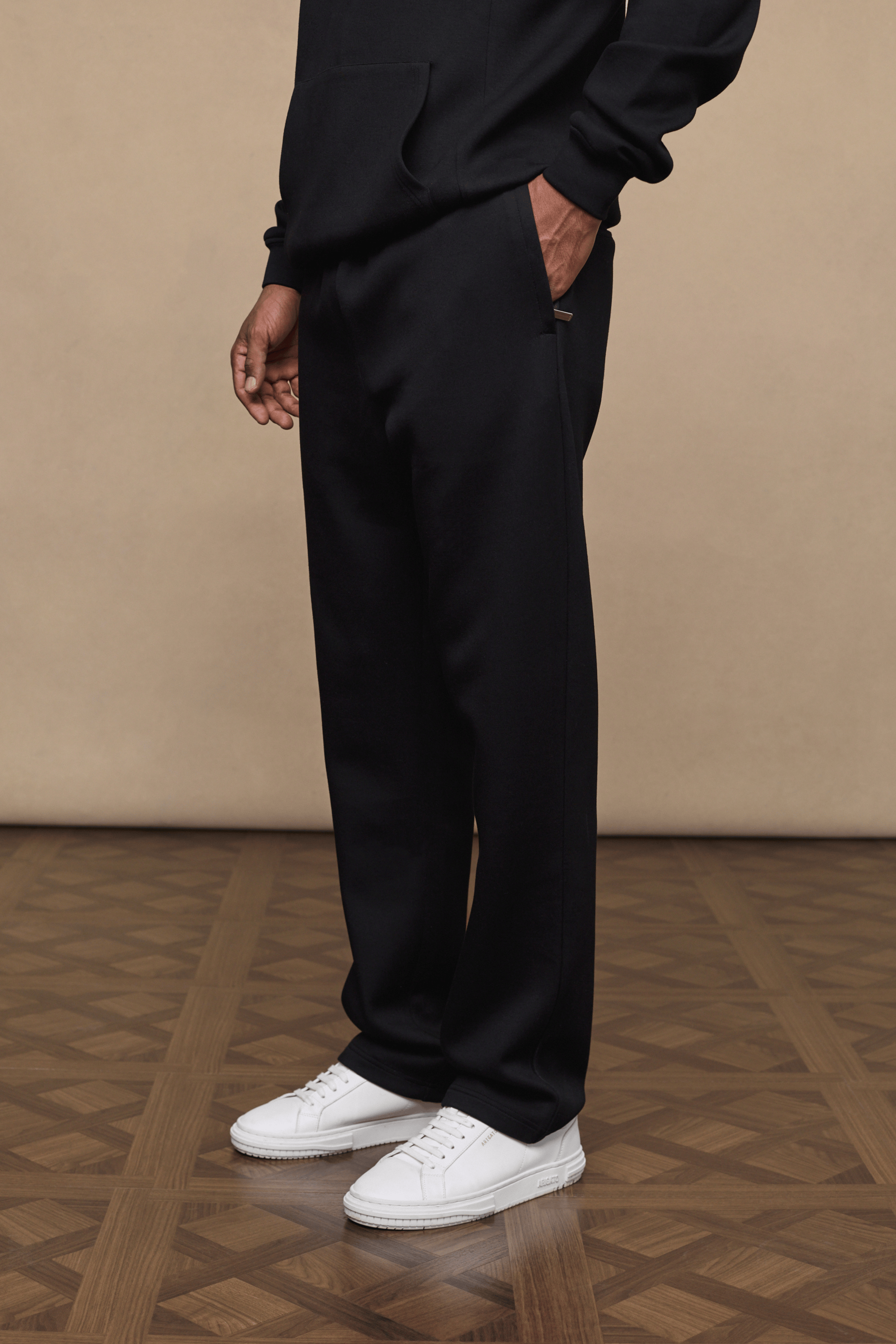 Luxe Straight Leg Jogger - Black