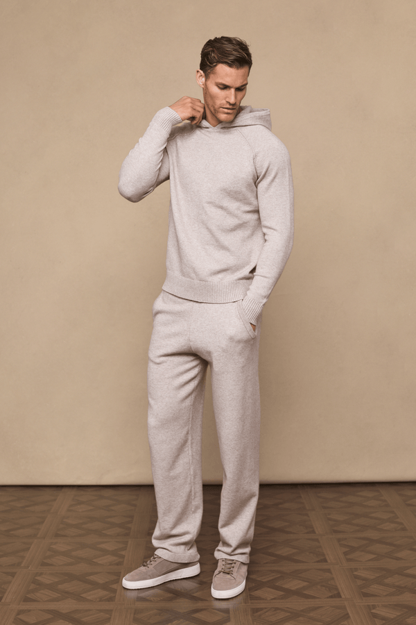 Rowan Knitted Hoodie - Oatmeal