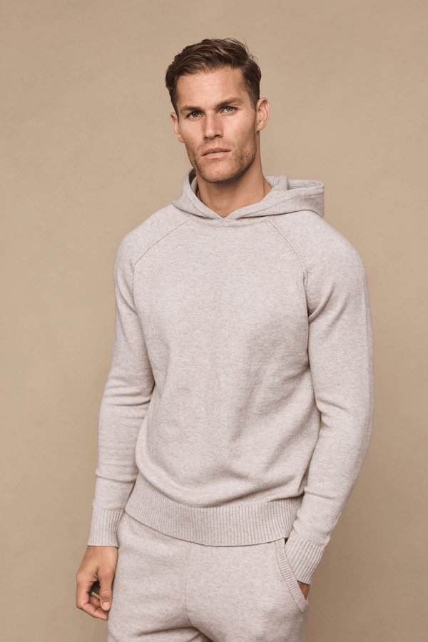 Rowan Knitted Hoodie - Oatmeal