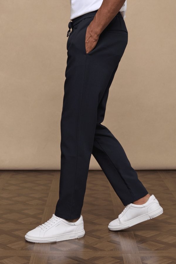 Emilio Everyday Tapered Trouser - Dark Navy