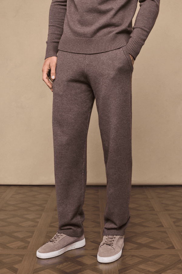 Rowan Knitted Trouser - Brown Marl