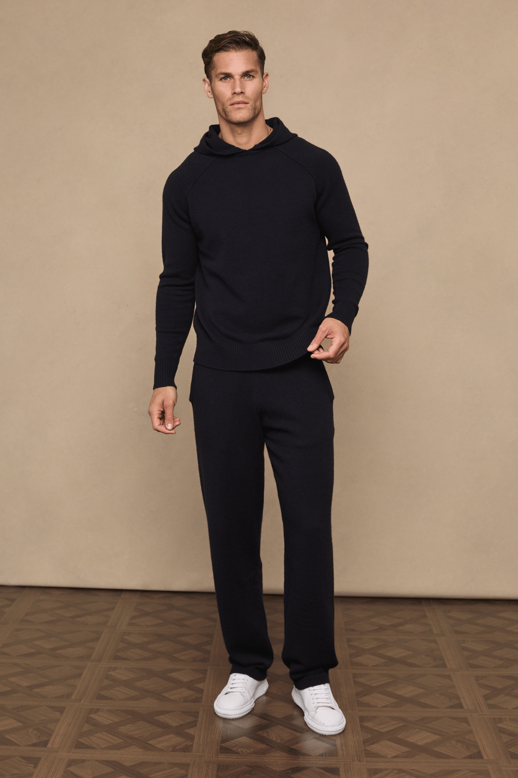 Rowan Knitted Hoodie - Black