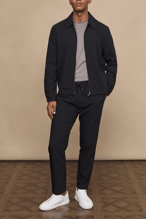 Emilio Everyday Tapered Trouser - Black