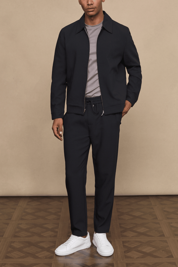 Emilio Everyday Tapered Trouser - Black