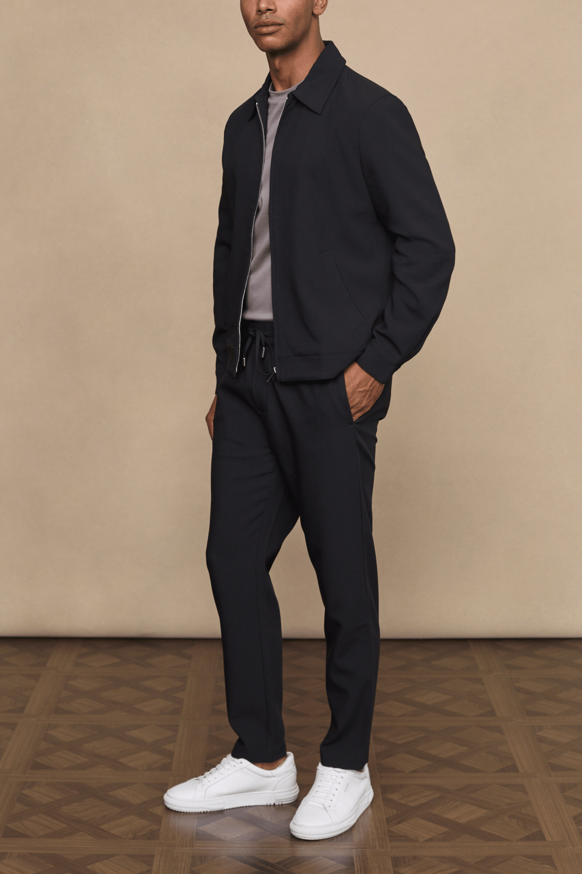 Emilio Everyday Tapered Trouser - Black