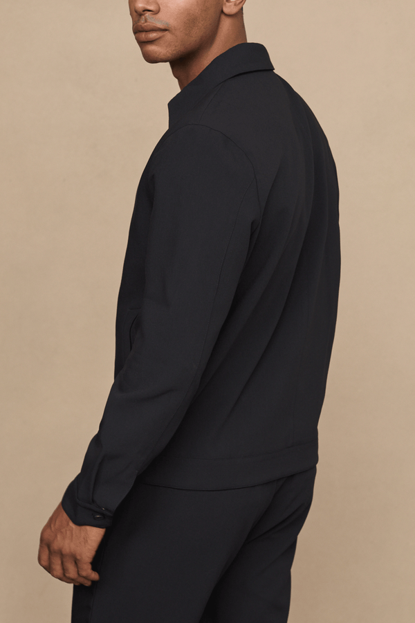 Emilio Zip Through Jacket - Black