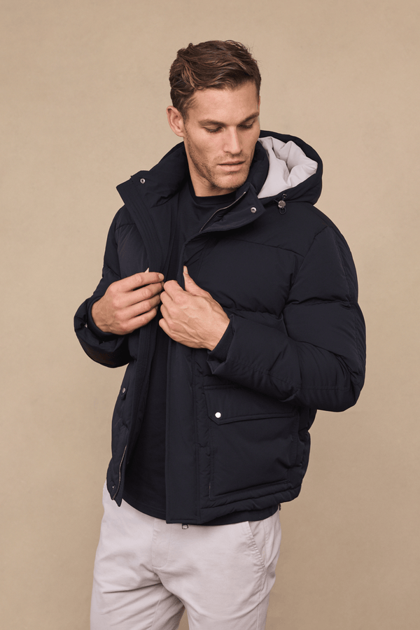 Everetto Down Filled Puffer Coat - Black