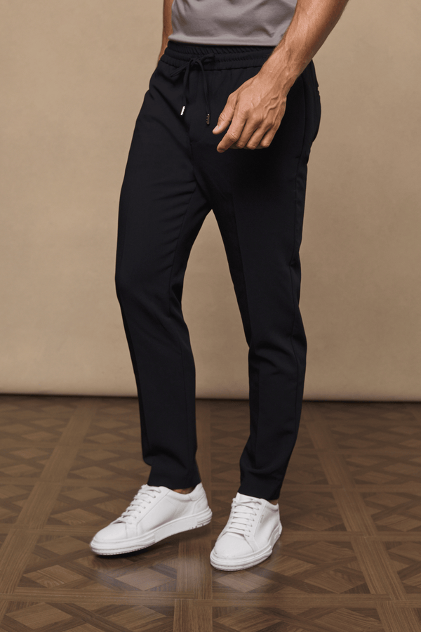 Emilio Everyday Tapered Trouser - Black