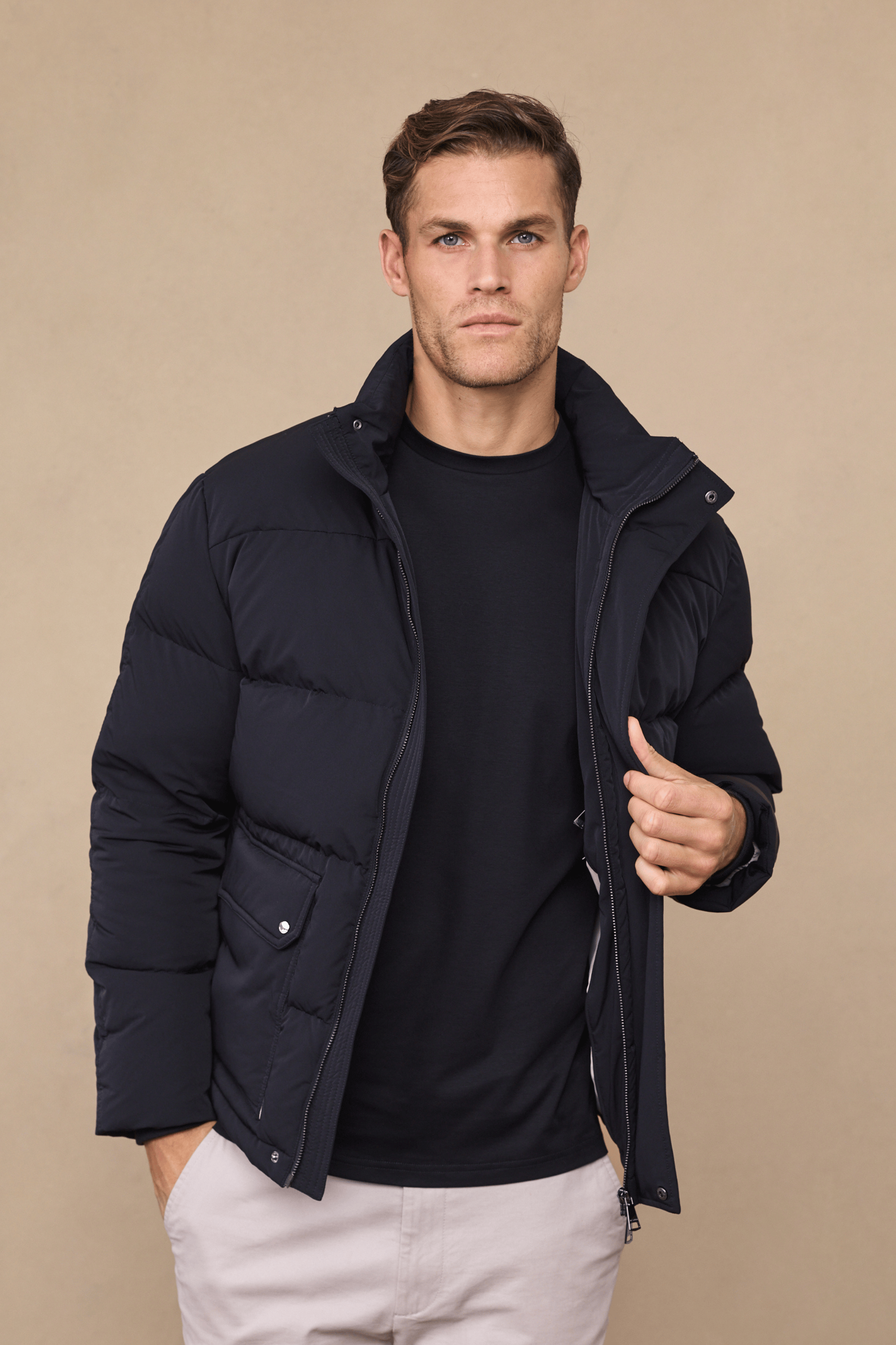 Everetto Down Filled Puffer Coat - Black