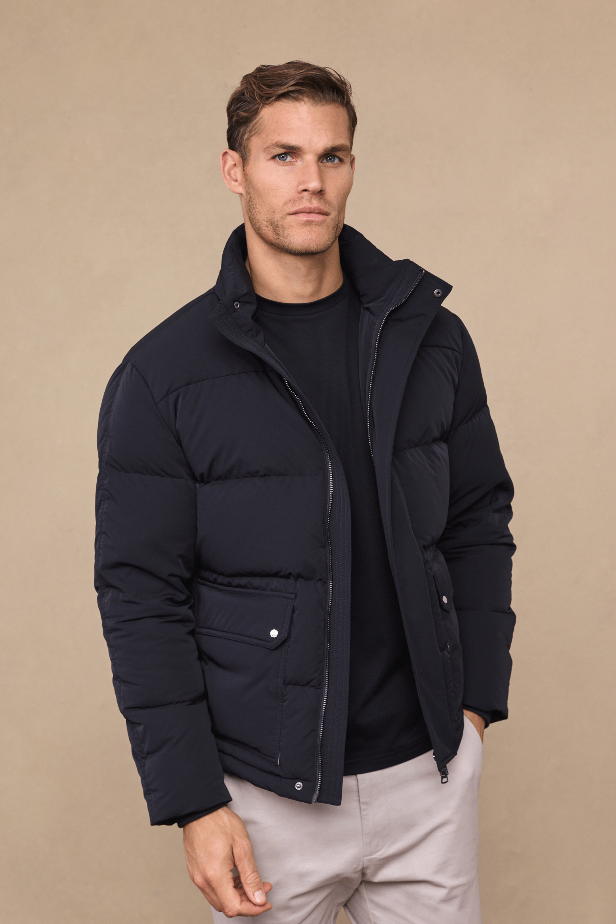 Everetto Down Filled Puffer Coat - Black
