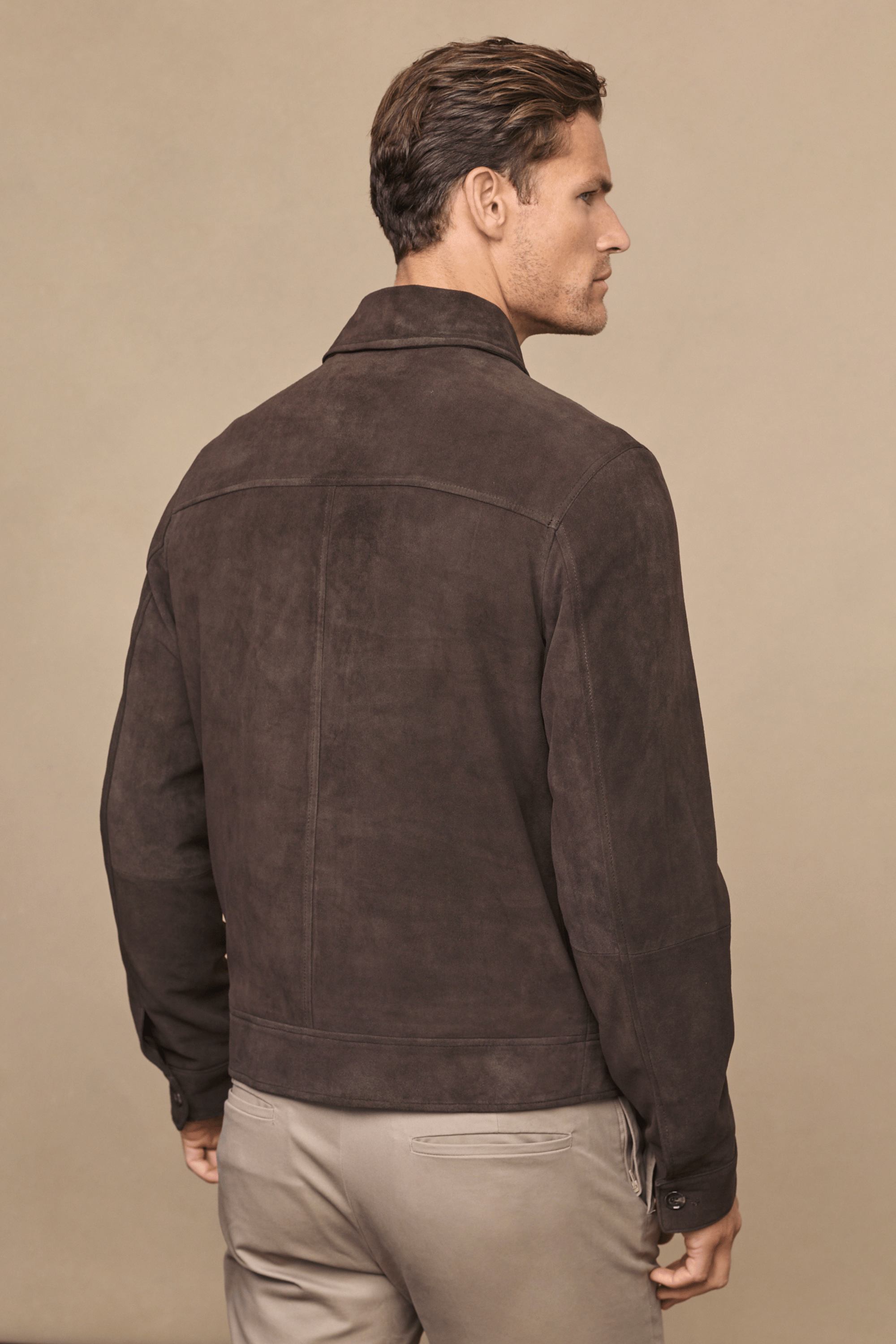 Raith Bruno Suede Jacket - Brown
