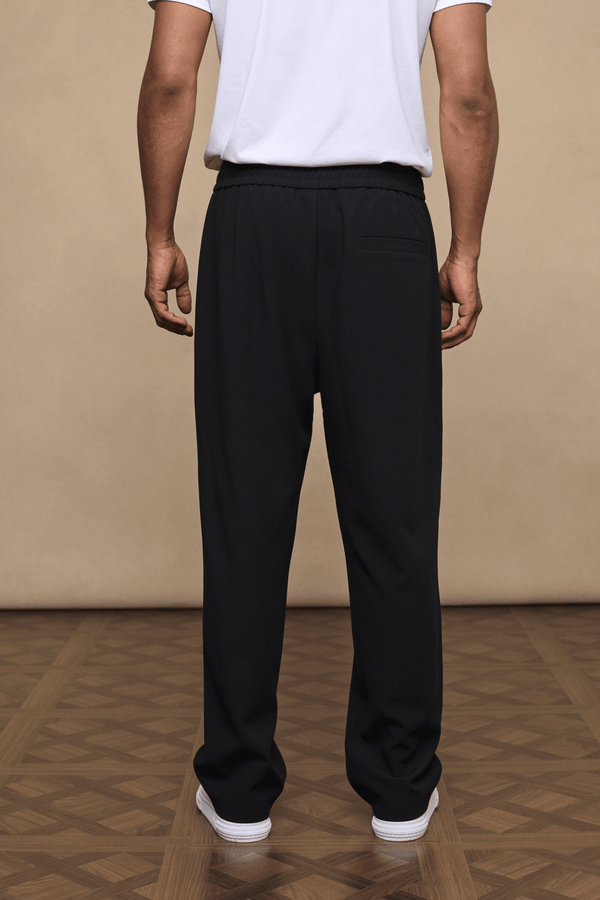 Julien Relaxed Panelled Trouser - Black