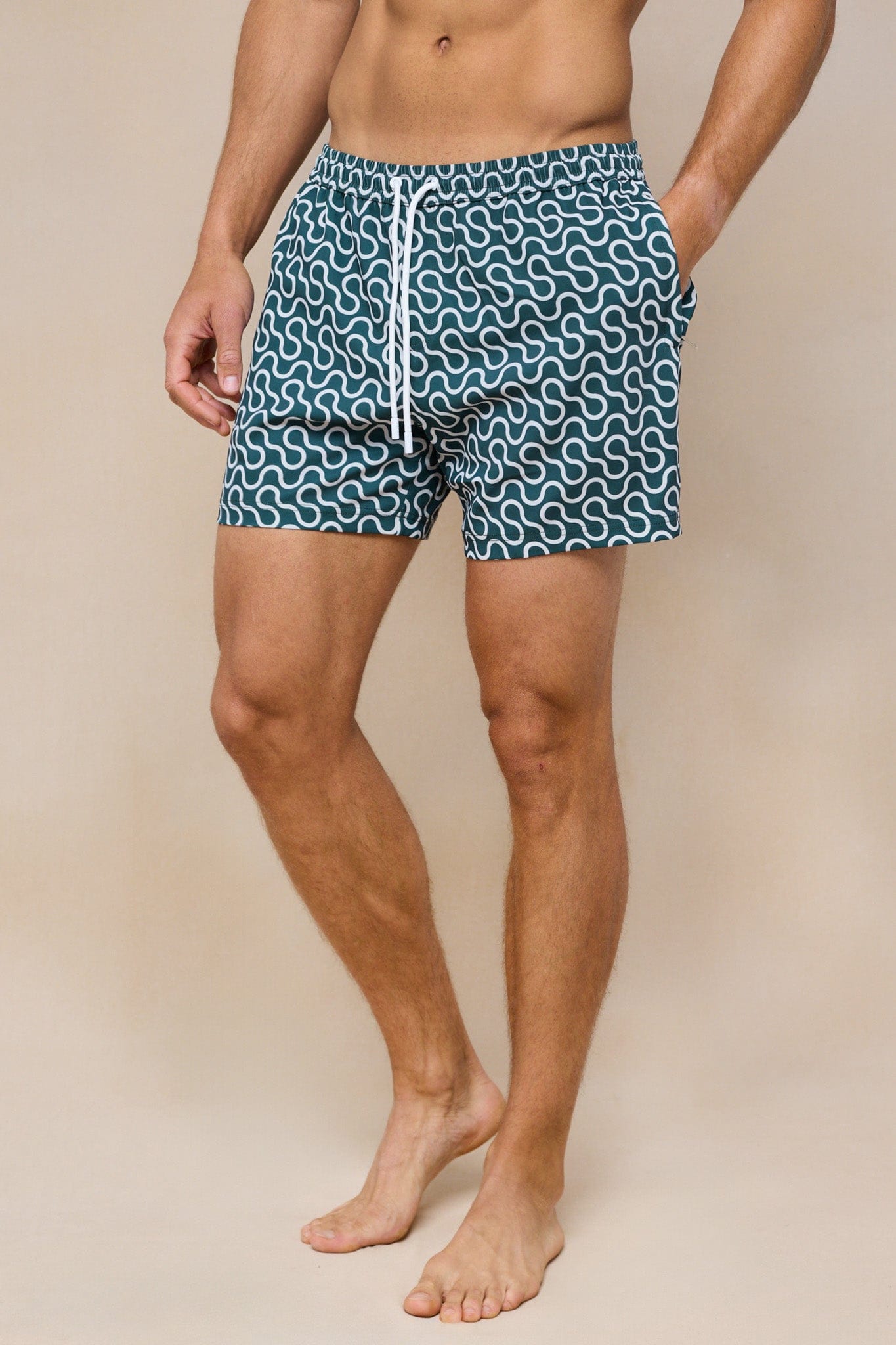 Brezza Wave Swim Short - Green