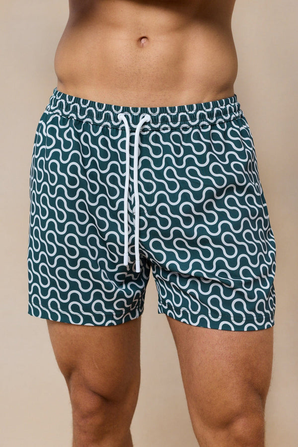 Brezza Wave Swim Short - Green