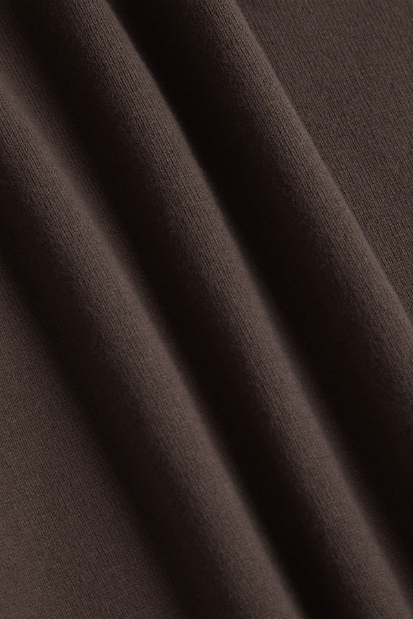 Privia Knitted Open Neck Polo - Mocha