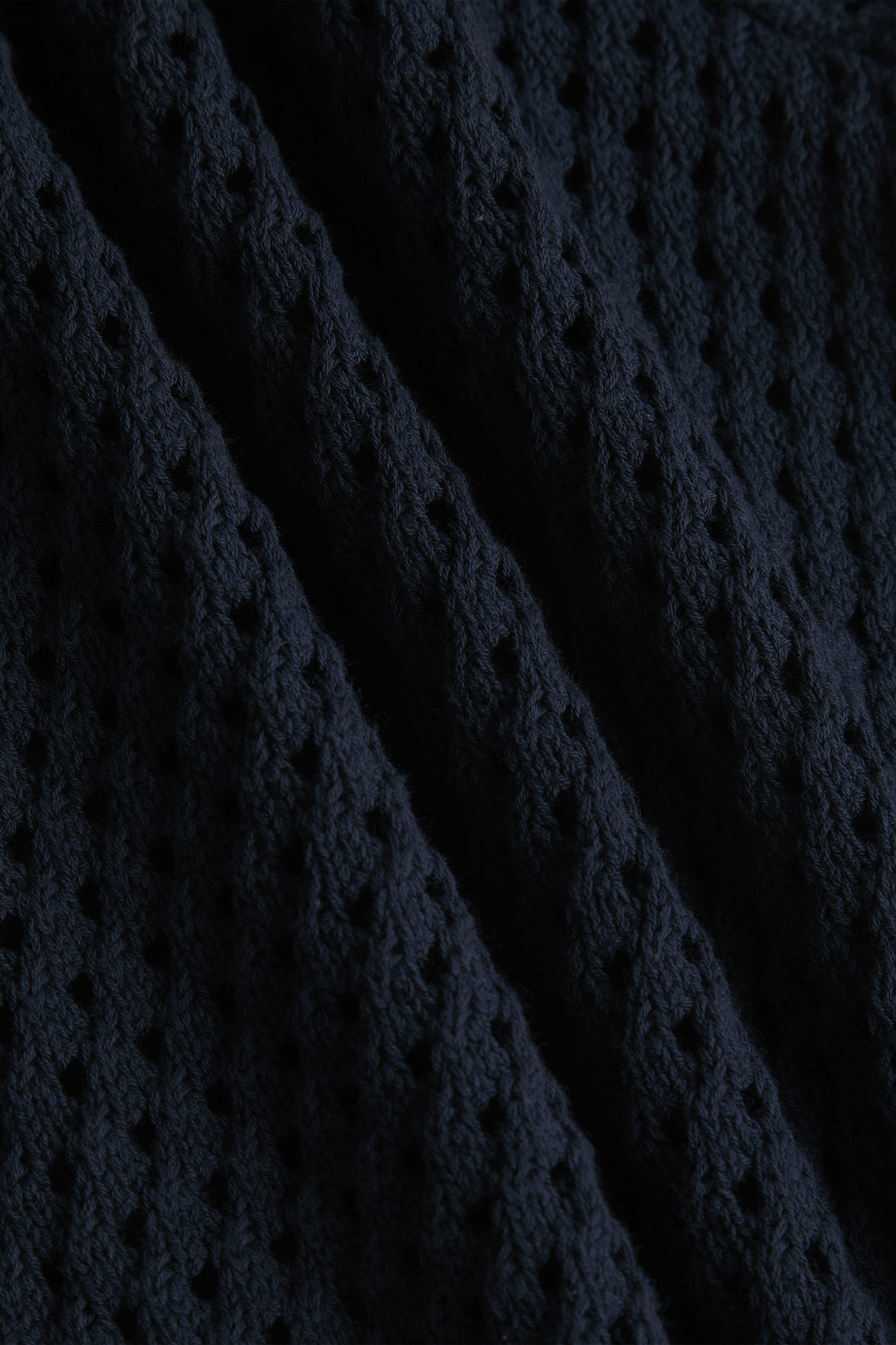 Cipressi Häkelstrickhemd - Marineblau