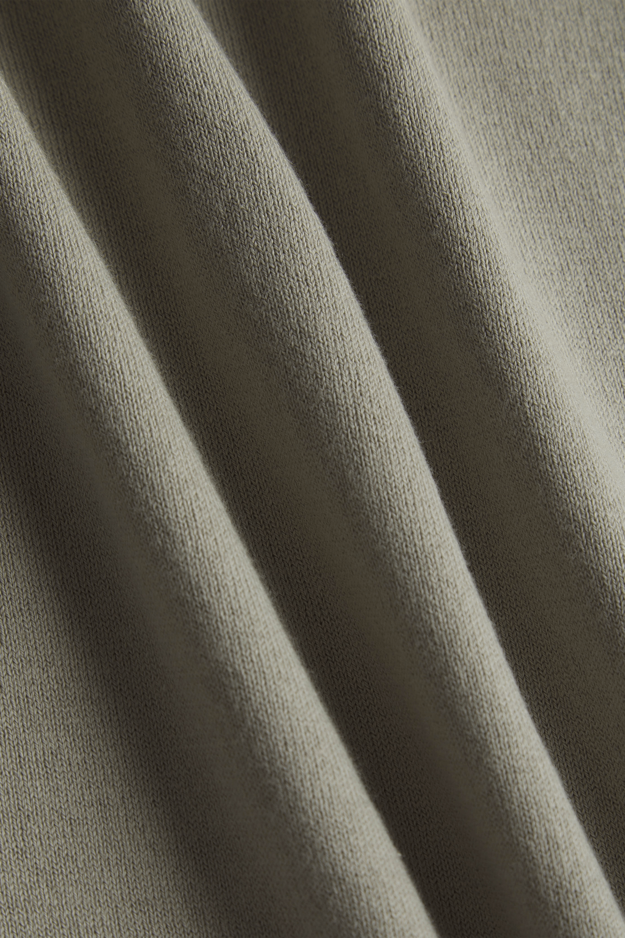 Privia Knitted Open Neck Polo - Sage Green